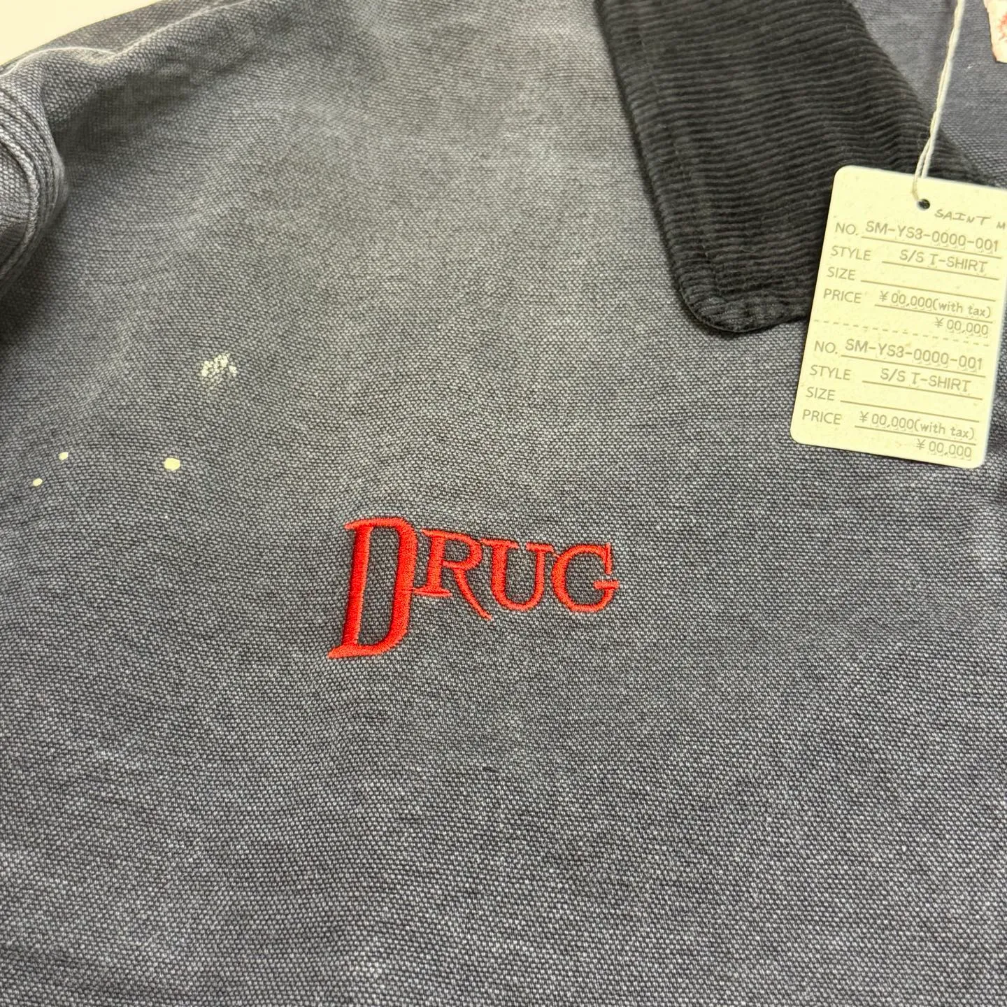 More details SAINT Mxxxxxx DETROIT JACKET/DRUG/BLK Detroit Workwear Washed Distressed Jacket Washed Black S-XL